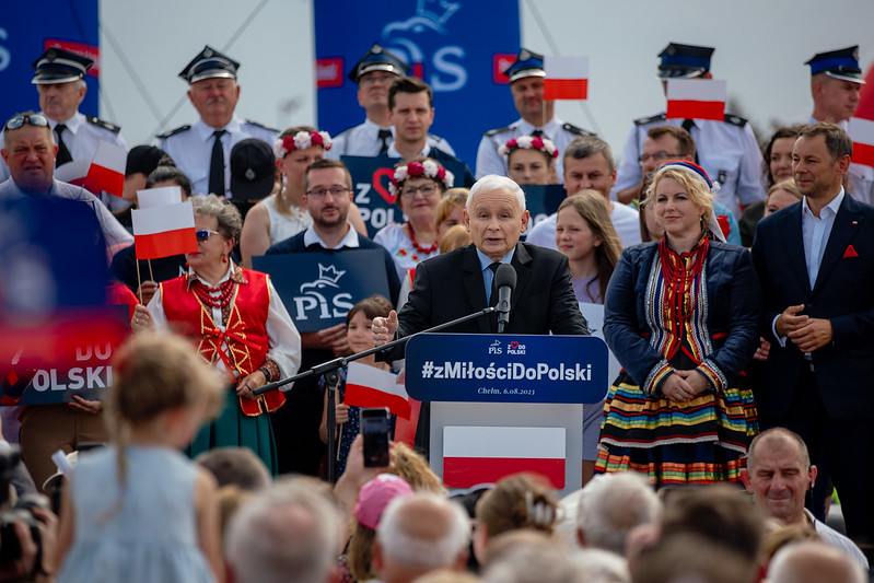 Kaczyński grzyby, zielona granica