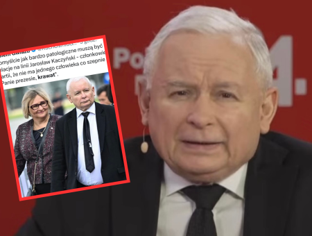 Kaczyński krawat 