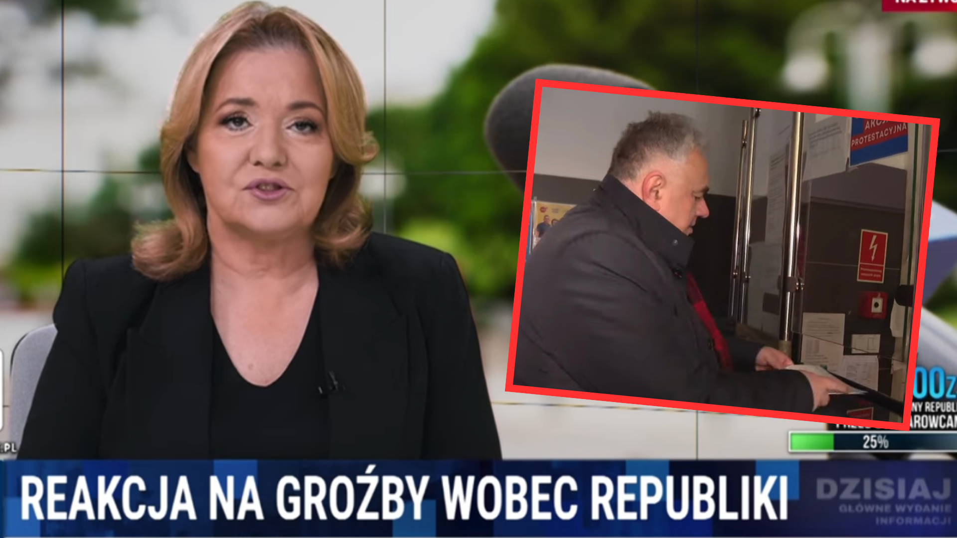 Hejter udaje ofiarę, Sakiewicz wziął kamerę i pobiegł na komendę! "Nasilają się groźby na naszą stację"