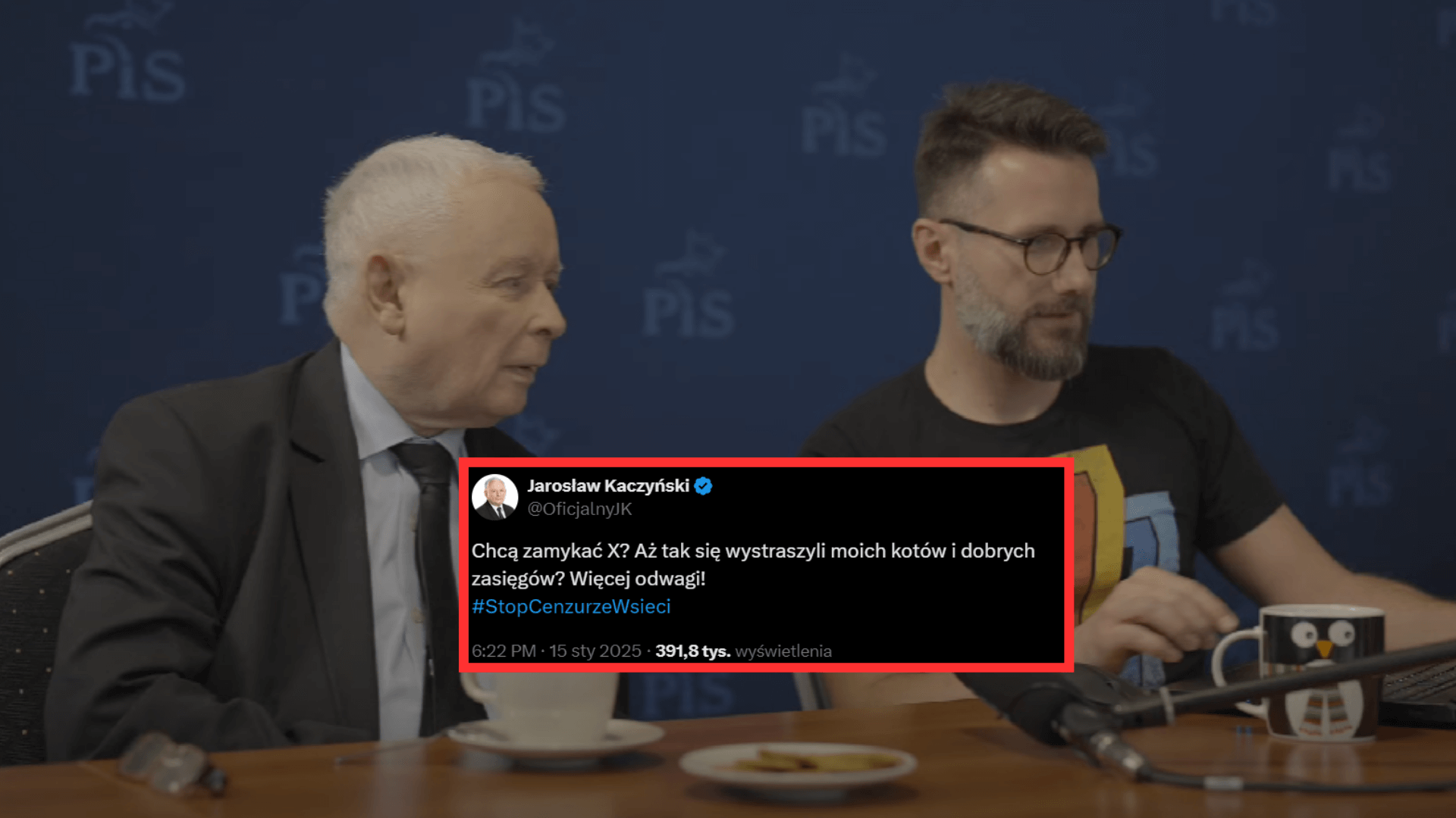 Co za wpis! Kaczyński szaleje w sieci, internauci sprowadzają go na ziemię. „Nie bądź pan żenujący”