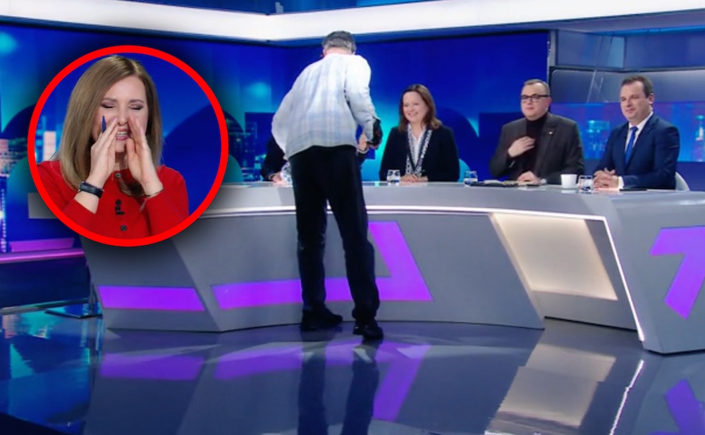 Najpierw ostra kłótnia, potem wszyscy w śmiech! Kuriozalny incydent w Polsat News. „Jesteśmy na antenie?”