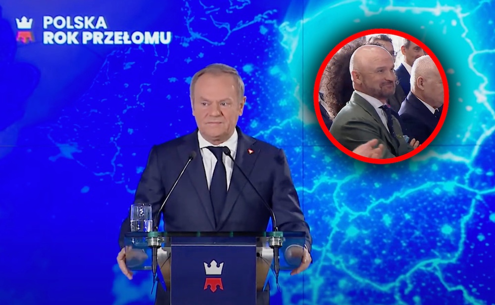 Zaskoczenie podczas przemówienia premiera! Tusk nagle zwrócił się do znanego miliardera. „Bierze pan to?”