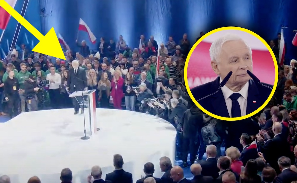 Kaczyński nie odpuścił! Prezes wparował na scenę po przemówieniu Nawrockiego, padły TE słowa o kandydacie