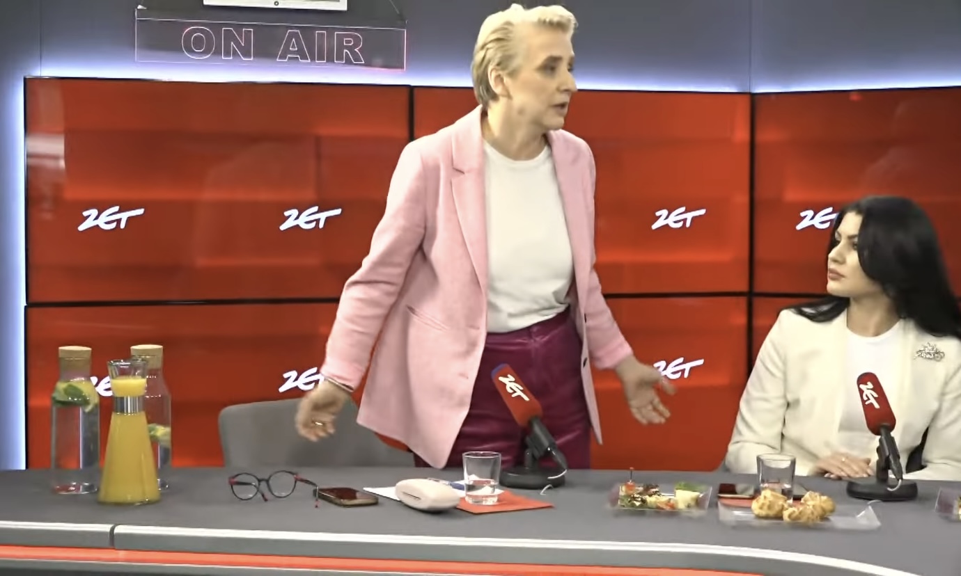 Co za scena w Radiu ZET, znana europosłanka sparodiowała Nawrockiego! "No, przywal mi, przywal"