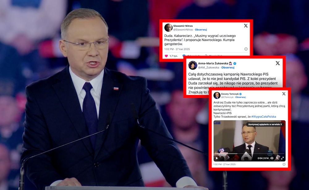 Duda oficjalnie poparł Nawrockiego, w sieci wrze! gwałtownie przypomniano dawne słowa prezydenta. „Kabareciarz”