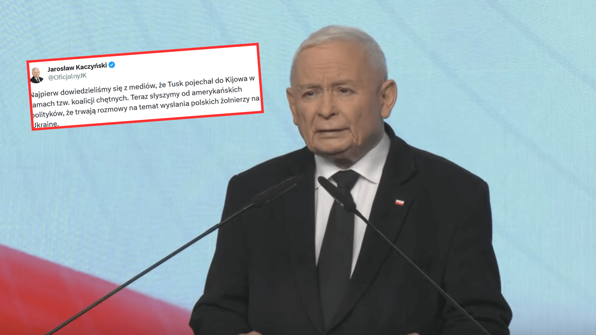 Cały prezes! MON stanowczo dementuje, ale Kaczyński dalej swoje. "Tusk znów planuje oszukać Polaków"