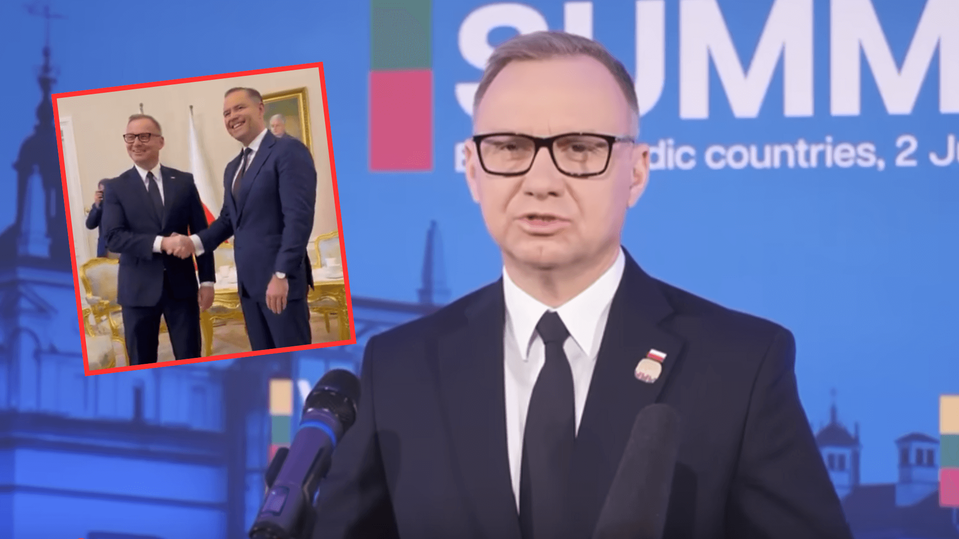 Nawrocki już wparował do Pałacu. Wyściskali się z Dudą jak małe niedźwiadki, a potem przemówił. "Przyjemna rozmowa"