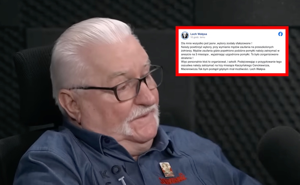Mocny głos ws. wyborów! Lech Wałęsa nie gryzie się w język, opublikował emocjonalny wpis. „Zostały sfałszowane”