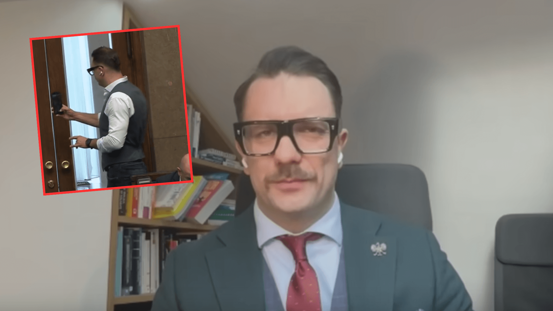 Kamery wszystko uchwyciły! Wicepremier przemawiał, a Mejza... Niebywałe, co wyprawiał poseł PiS [WIDEO]