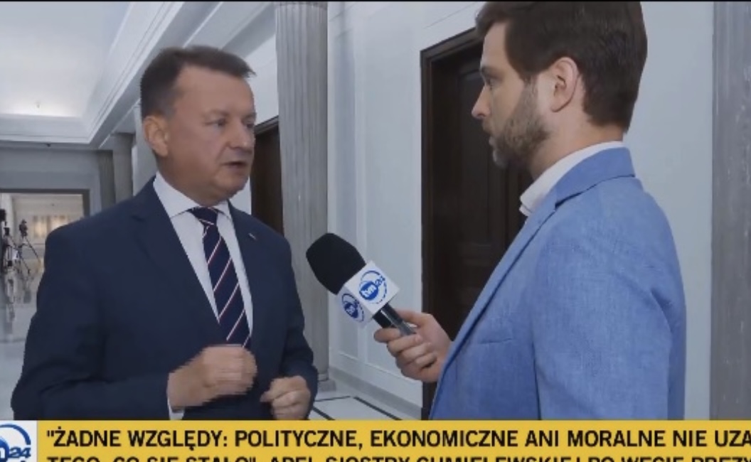 Padło pytanie o list do Nawrockiego, Błaszczak aż się najeżył. „To nie jest siostra zakonna”