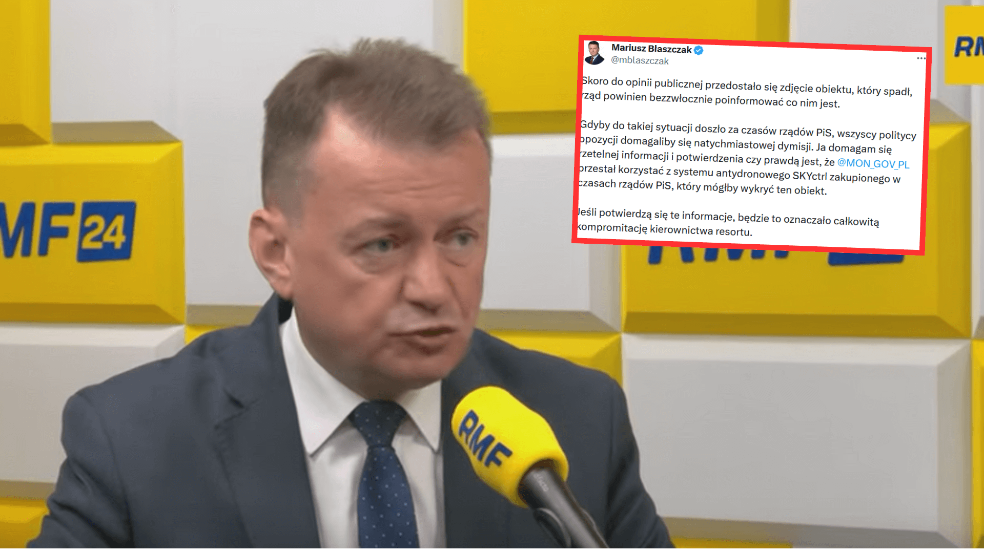 Błaszczak zaczął snuć dziwaczne teorie, odpowiedź MON zgasiła go ja zapałkę. "Szanowny panie pośle..."