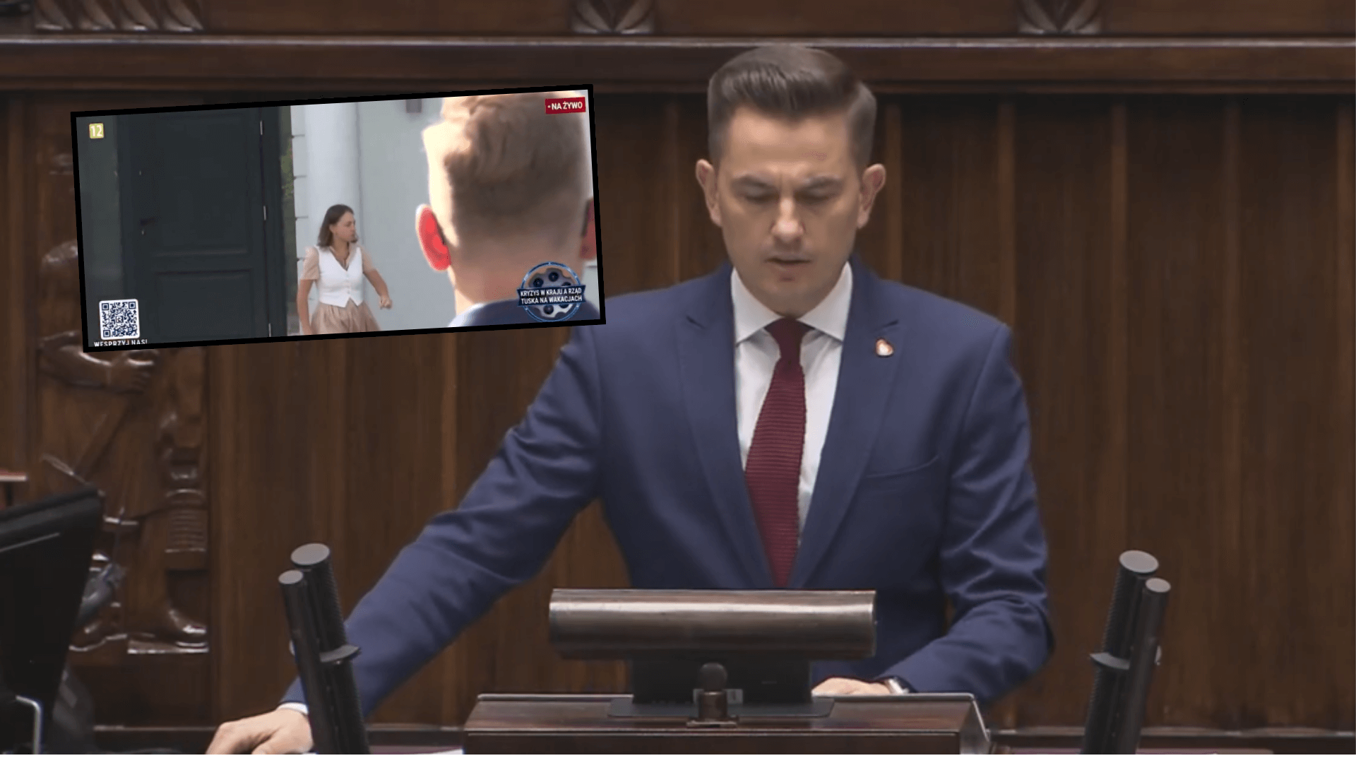 Nachodźcy z TV Republika nagrywali rodzinę posłów KO. Myrcha o wszystkim opowiedział. „Kamera wymierzona w okno”