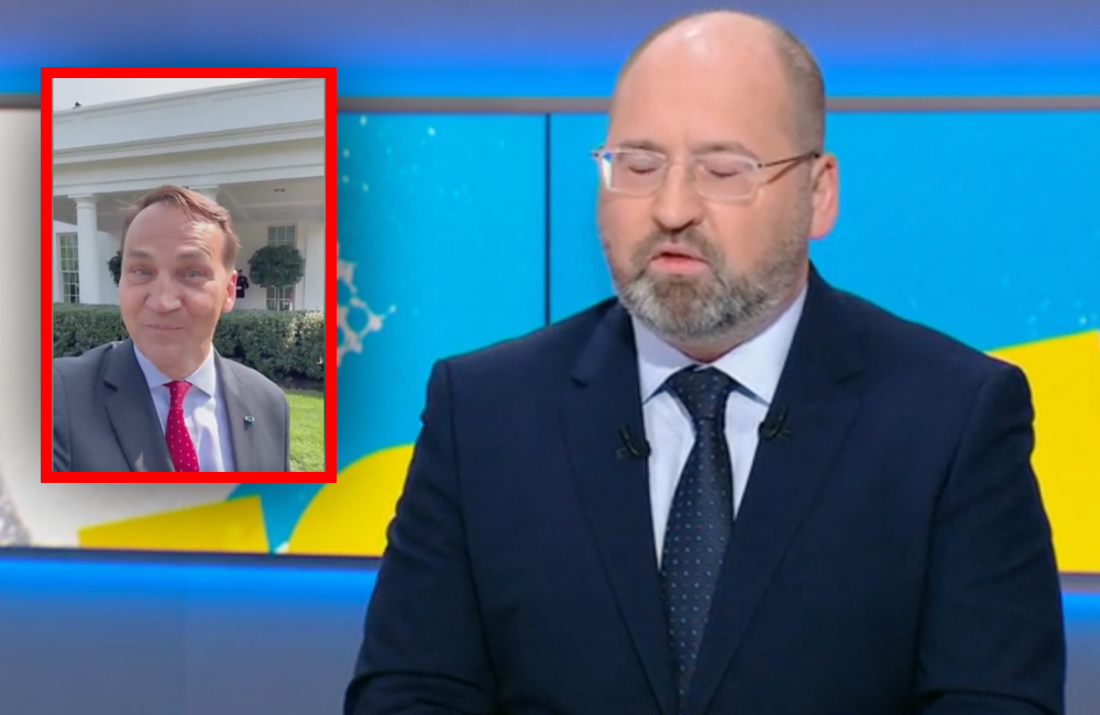 Ironiczny uśmieszek i kpiny! To Bielan zobaczył nagranie Sikorskiego z USA i od razu się odpalił. „To jest komedia”