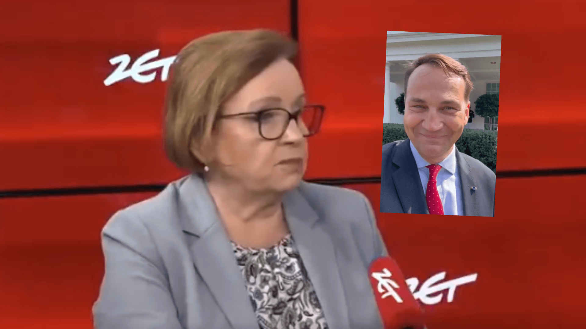 Zalewska kpiła sobie z Sikorskiego. gwałtownie nadziała się na ripostę dziennikarza. „Nie sądzę…”