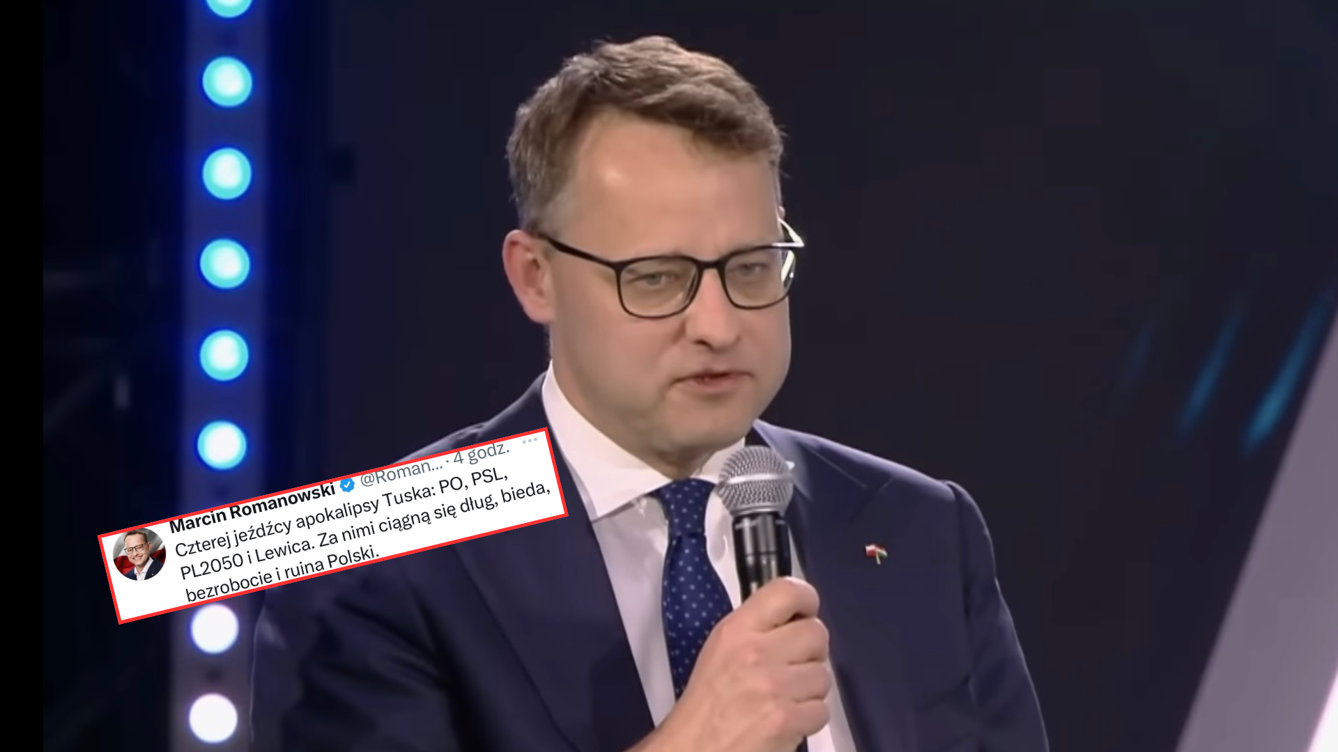 Była 10:32, gdy Romanowski napisał o "biedzie i długu". Internauci nie mieli litości. "Odstaw ten gulasz"