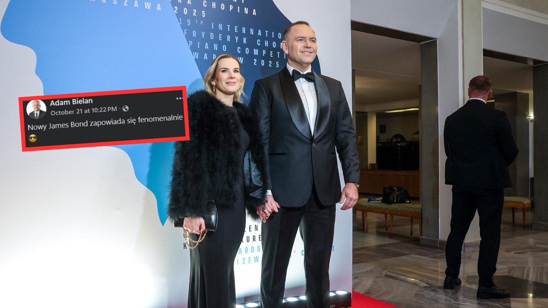 Bielan jak stylista modowy! Nawrocki się wystroił, europoseł PiS zachwycony. "Nowy James Bond"
