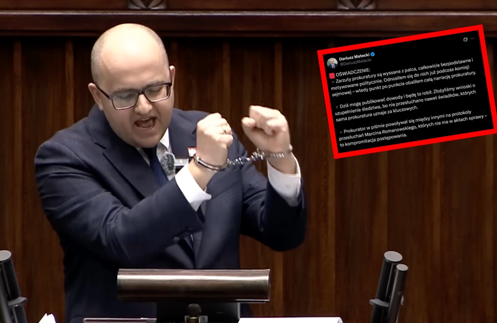 Matecki dowiedział się, że jest oskarżony. Złapał za klawiaturę i zrobił z siebie ofiarę! „Władza Tuska sięga po...”