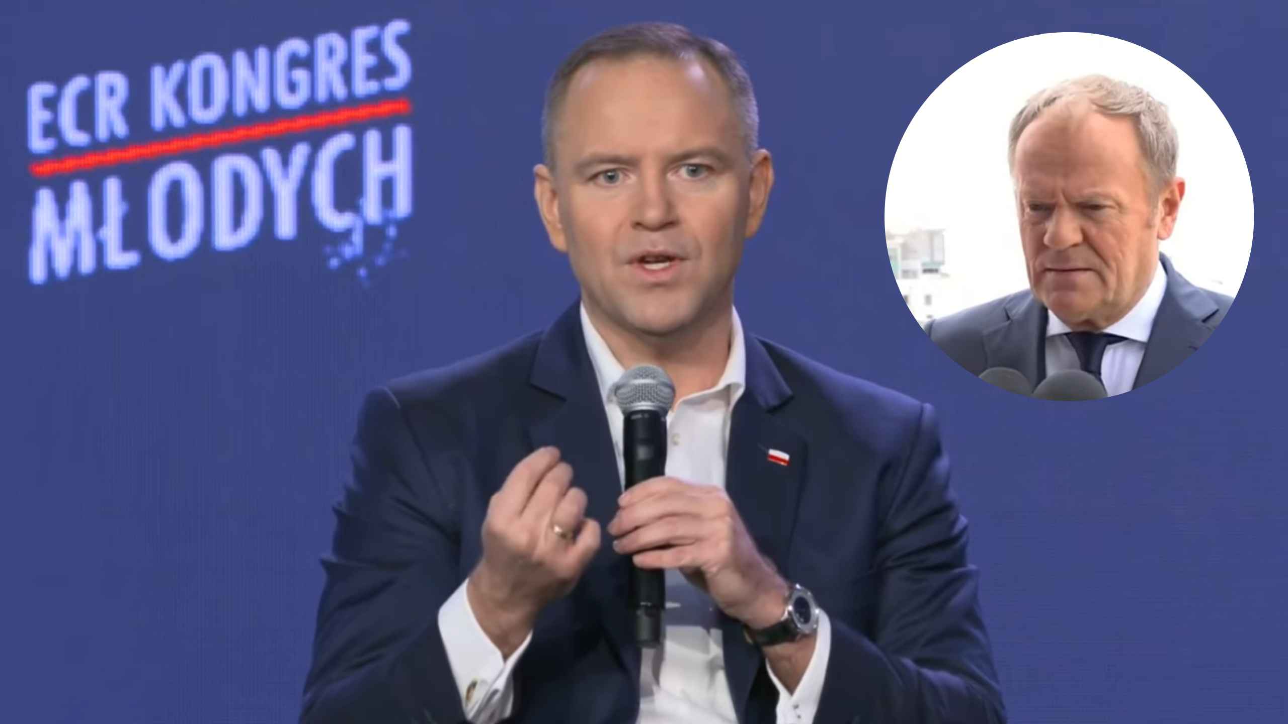 Nawrocki ze sceny zakpił z Tuska. „Słyszałem, iż nie ma…”