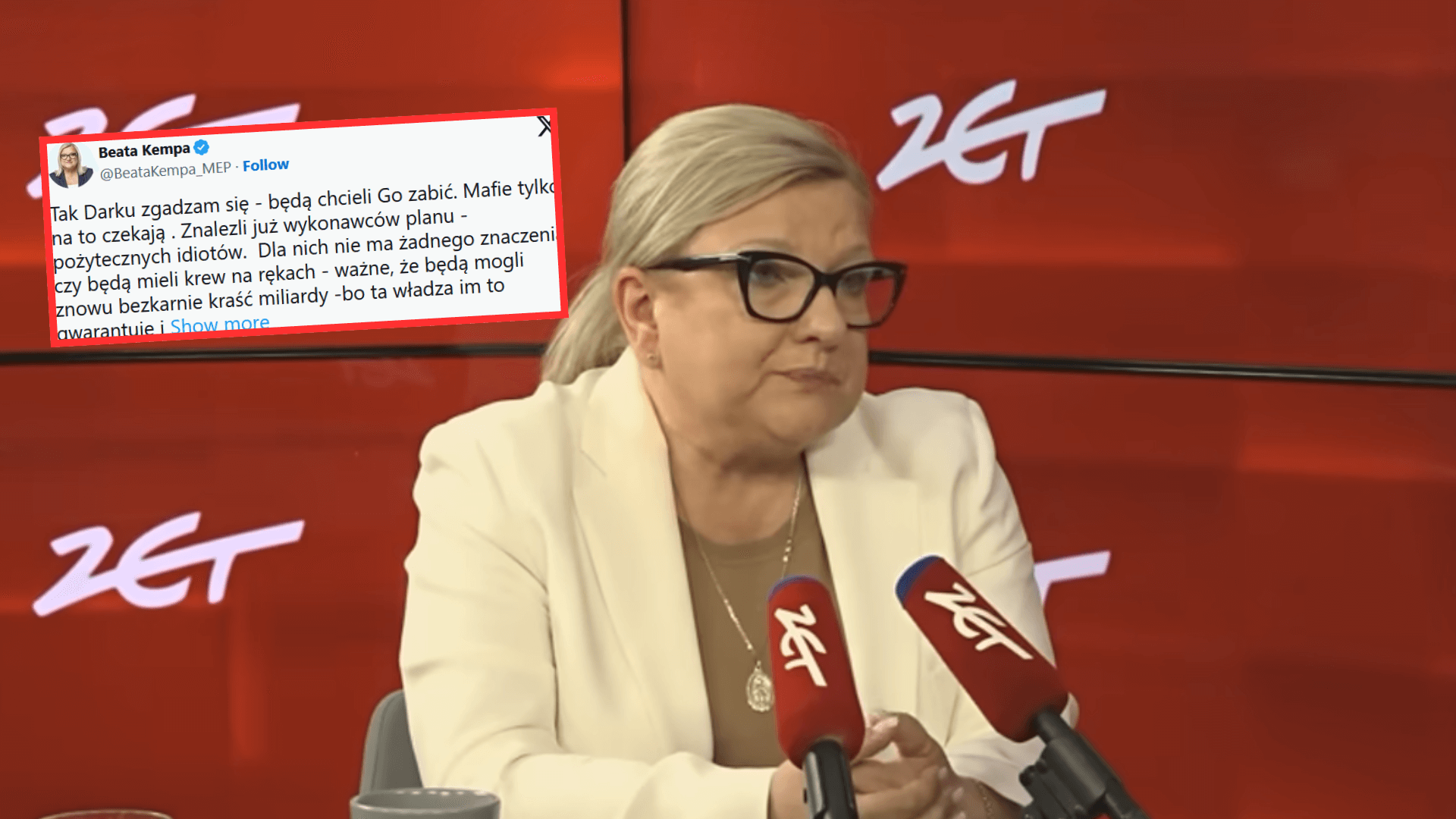 Totalny odlot! Kempa boi się o Ziobrę, naprawdę TO napisała. „Będę chcieli go zabić”