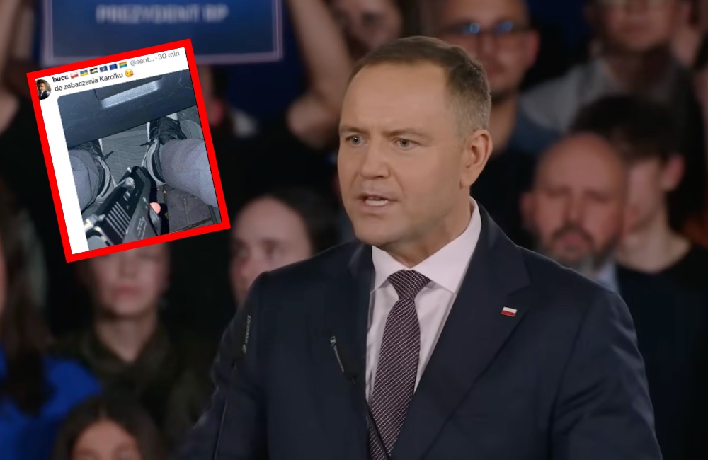„Do zobaczenia Karolku”. Szokujące zdjęcie w sieci, internauta groził Nawrockiemu. Jest pilny komunikat policji!