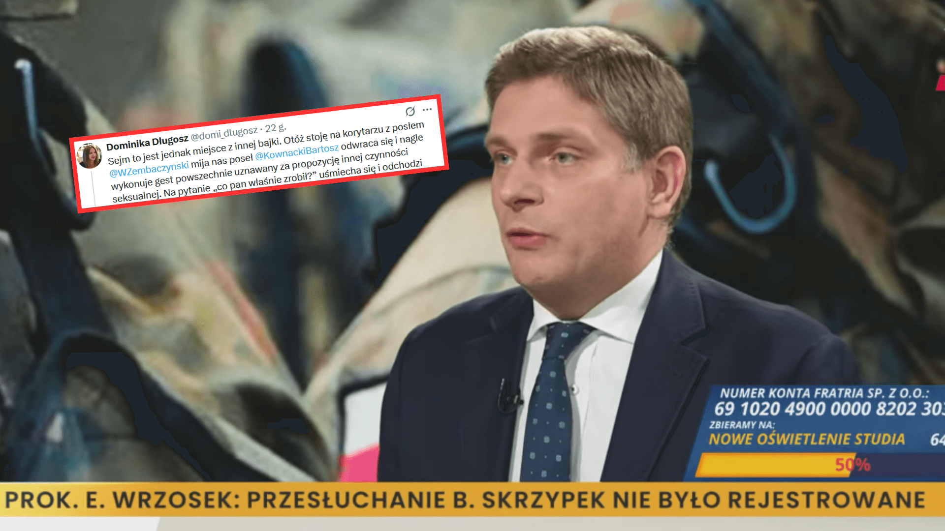 Poseł PiS wykonał wulgarny gest, dziennikarka w szoku. A potem jeszcze prostacki wpis. „Pani to się…”