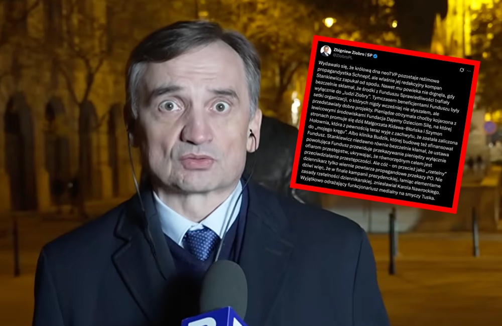 Ziobro zły! Była 17:55, gdy wysmarował ostry wpis i uderzył w znanego dziennikarza. „Odrażający funkcjonariusz”