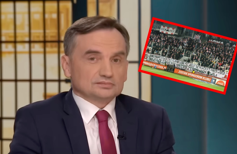 PiS w szoku! Kibice nie zapomnieli o Ziobrze, wywiesili TEN wulgarny transparent o polityku PiS. „Karma wróciła”