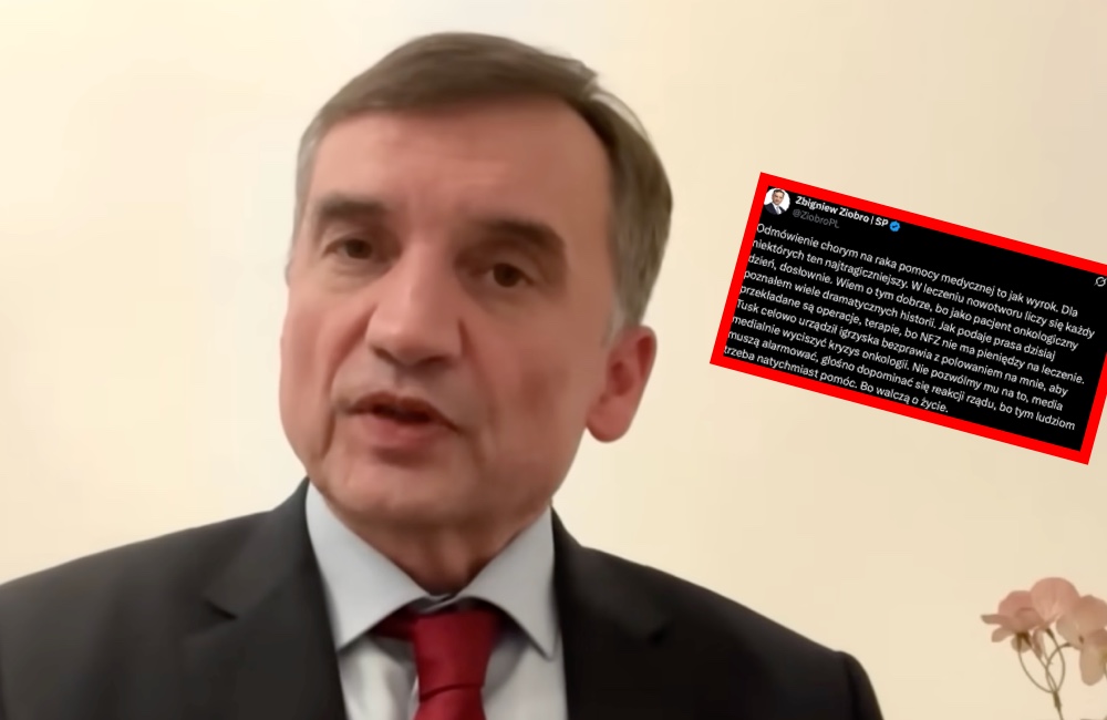 Była 11:20, gdy Ziobro opublikował TEN post. Pisał o Tusku i… swojej chorobie. „Media muszą alarmować”