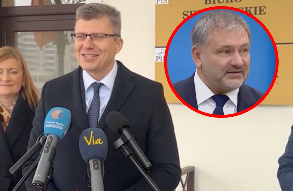 Uśmiechnięty Warchoł popisuje się na konferencji. TAK nazwał ministra Żurka. „Jest takim…”