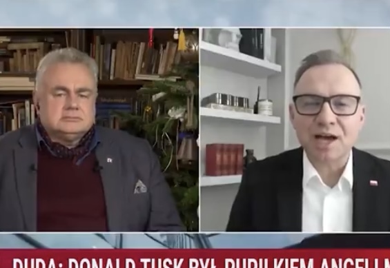 Dawno niewidziany Andrzej Duda pojawił się w Republice. I się zaczęło! „Tusk był pupilkiem Merkel”