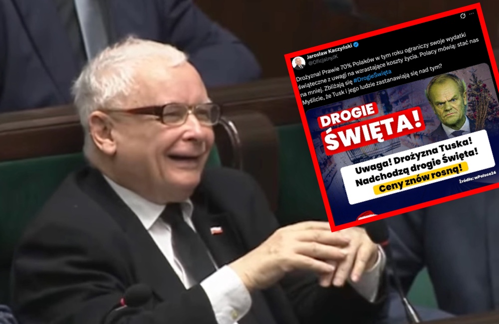 Kaczyński znów grzmi w sieci! TA grafika z Tuskiem pojawiła się z rana na koncie prezesa. „Polacy mówią...”