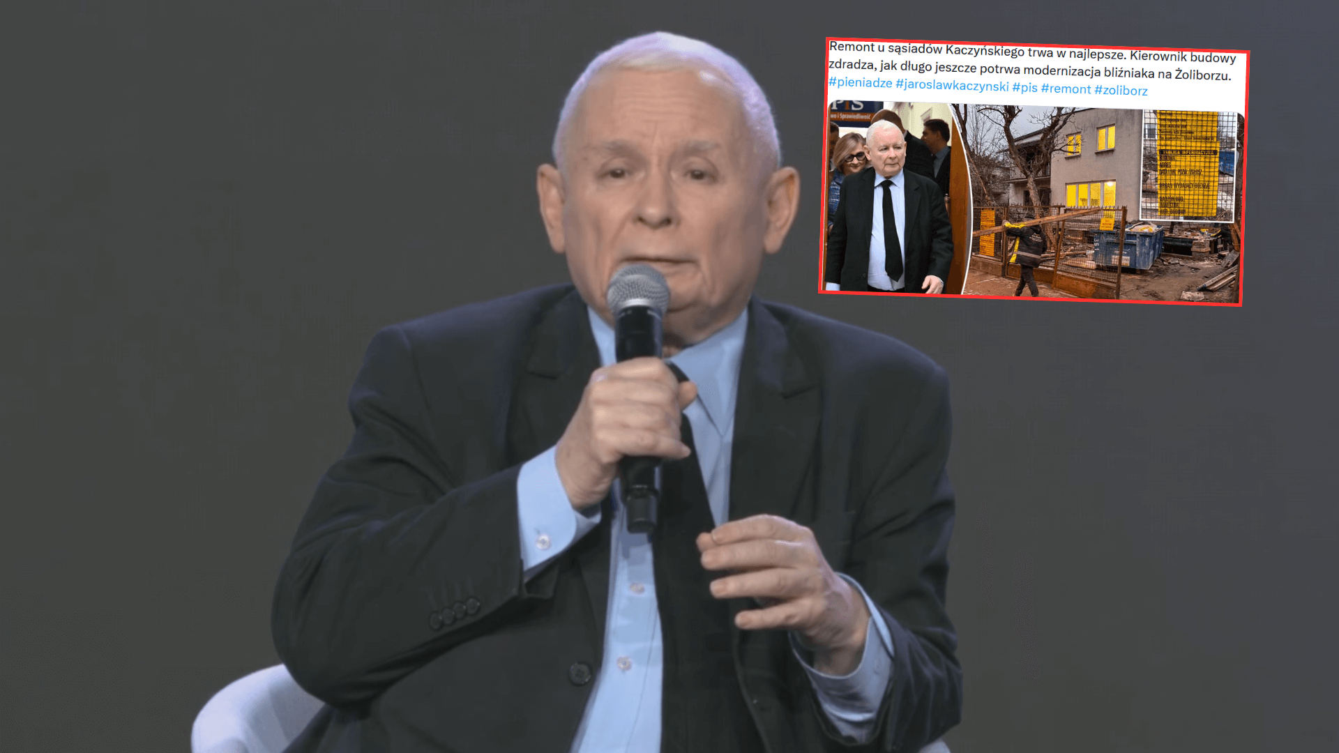 Na Żoliborzu wielki remont, sąsiedzi Kaczyńskiego już komentują. "Nawet nie ma jak mu powiedzieć..."