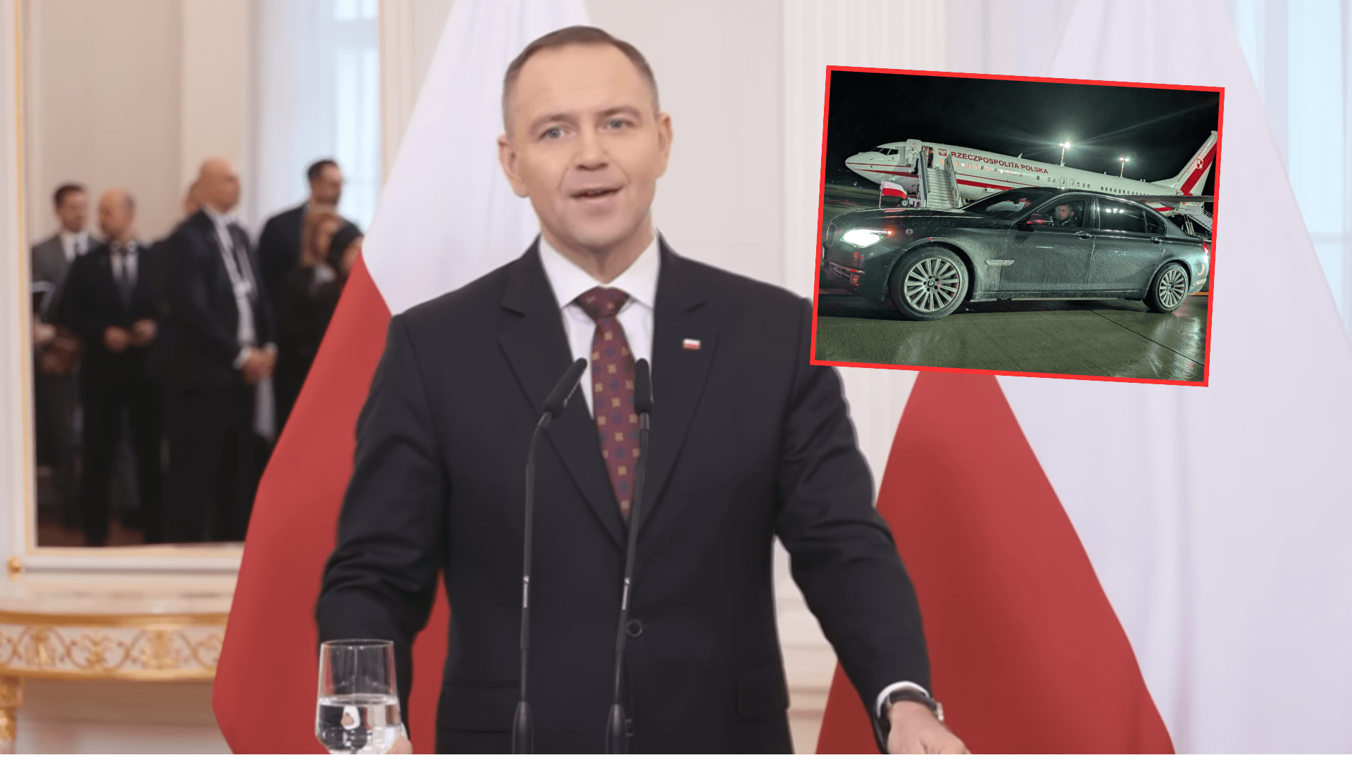 Po Nawrockiego podjechała brudna limuzyna. PiS już ma teorię spiskową, Sikorski kpi! „Może dlatego, iż nie szanują…”