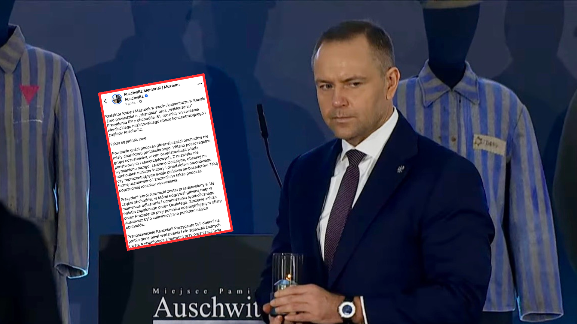 Nawrocki pominięty na uroczystościach? Już grzmieli o skandalu, ale Muzeum Auschwitz odpowiada. „Fakty są inne”