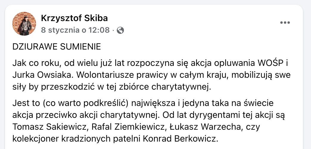 Krzysztof Skiba/Facebook