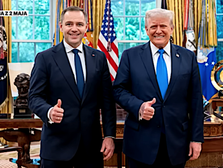 Karol Nawrocki i Donald Trump 