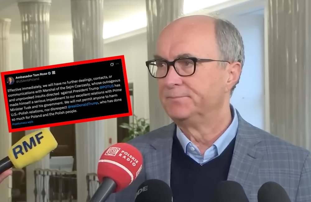 Amerykanie wściekli na Czarzastego! Była 14:45, gdy człowiek Trumpa uderzył w marszałka. „Oburzające obelgi”