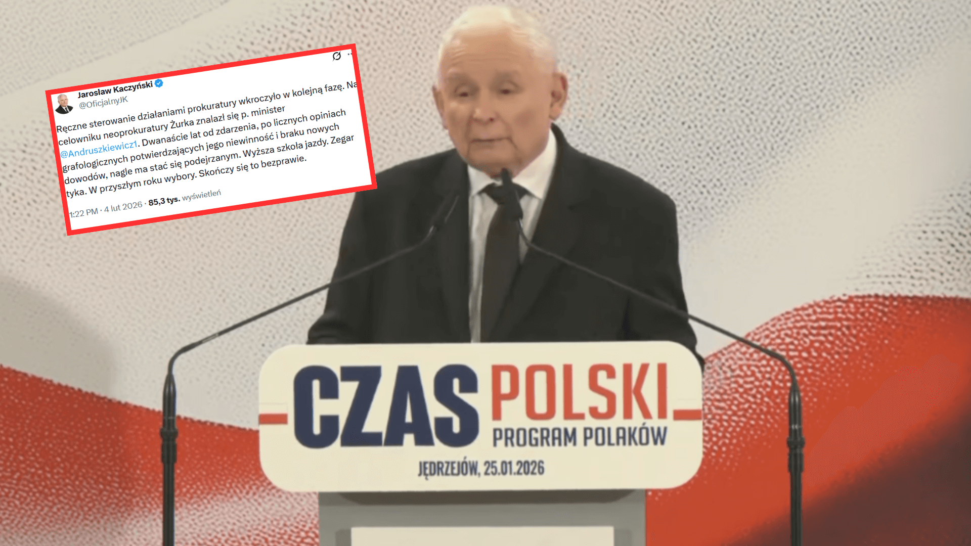 Była 13:22, gdy Kaczyński wysmażył ostry wpis. Ani słowa o szpitalu! "Zegar tyka, skończy się bezprawie"