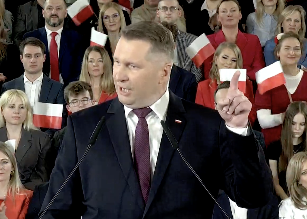 Wybraniec prezesa przemówił! Pobudzony Czarnek wparował na scenę, co za ataki na Tuska i rząd. „Jawna opcja niemiecka!”