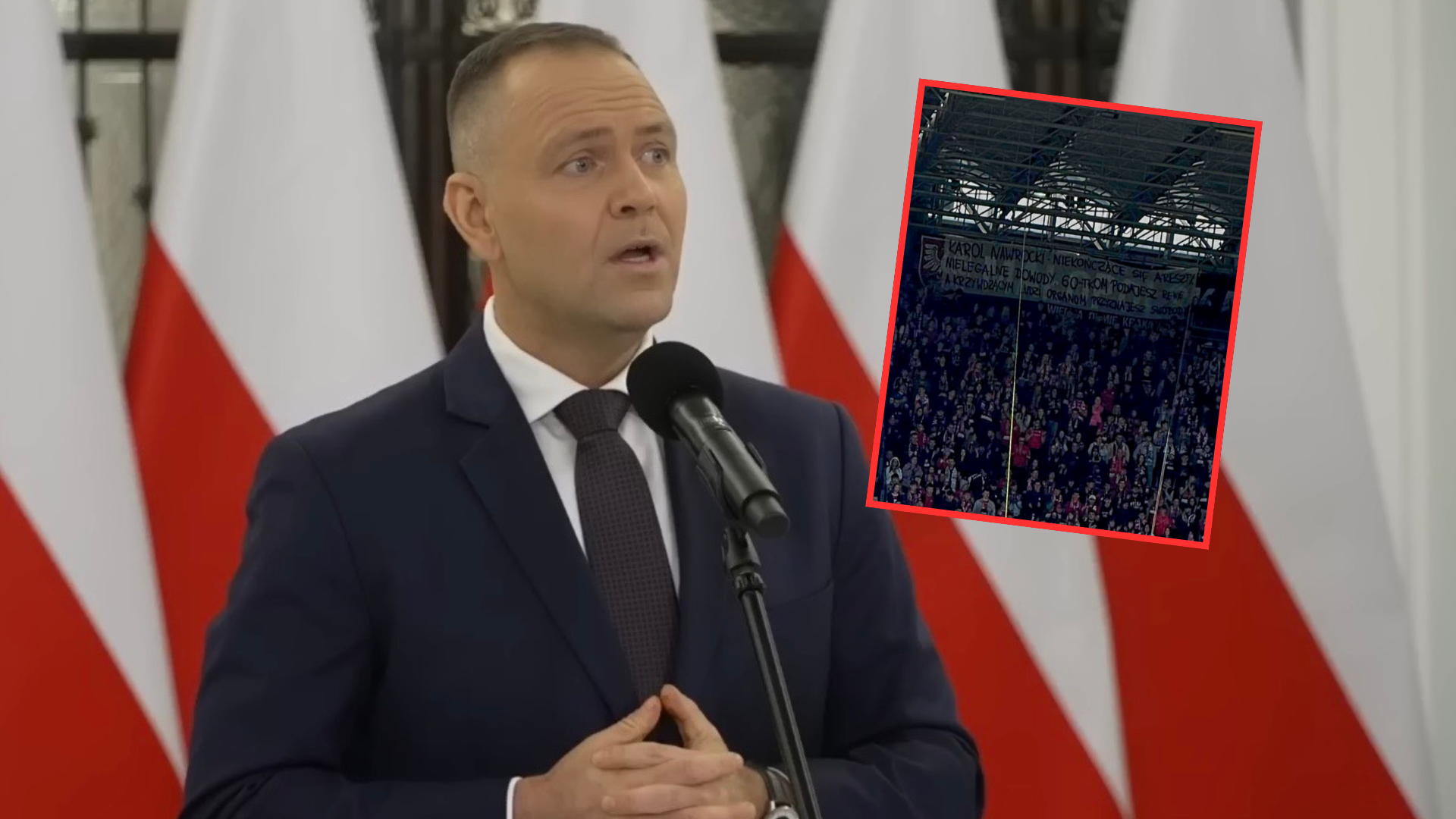 Kibicom już nie podoba się Nawrocki, TA rymowanka uderza w prezydenta. „60-tkom podajesz rękę”