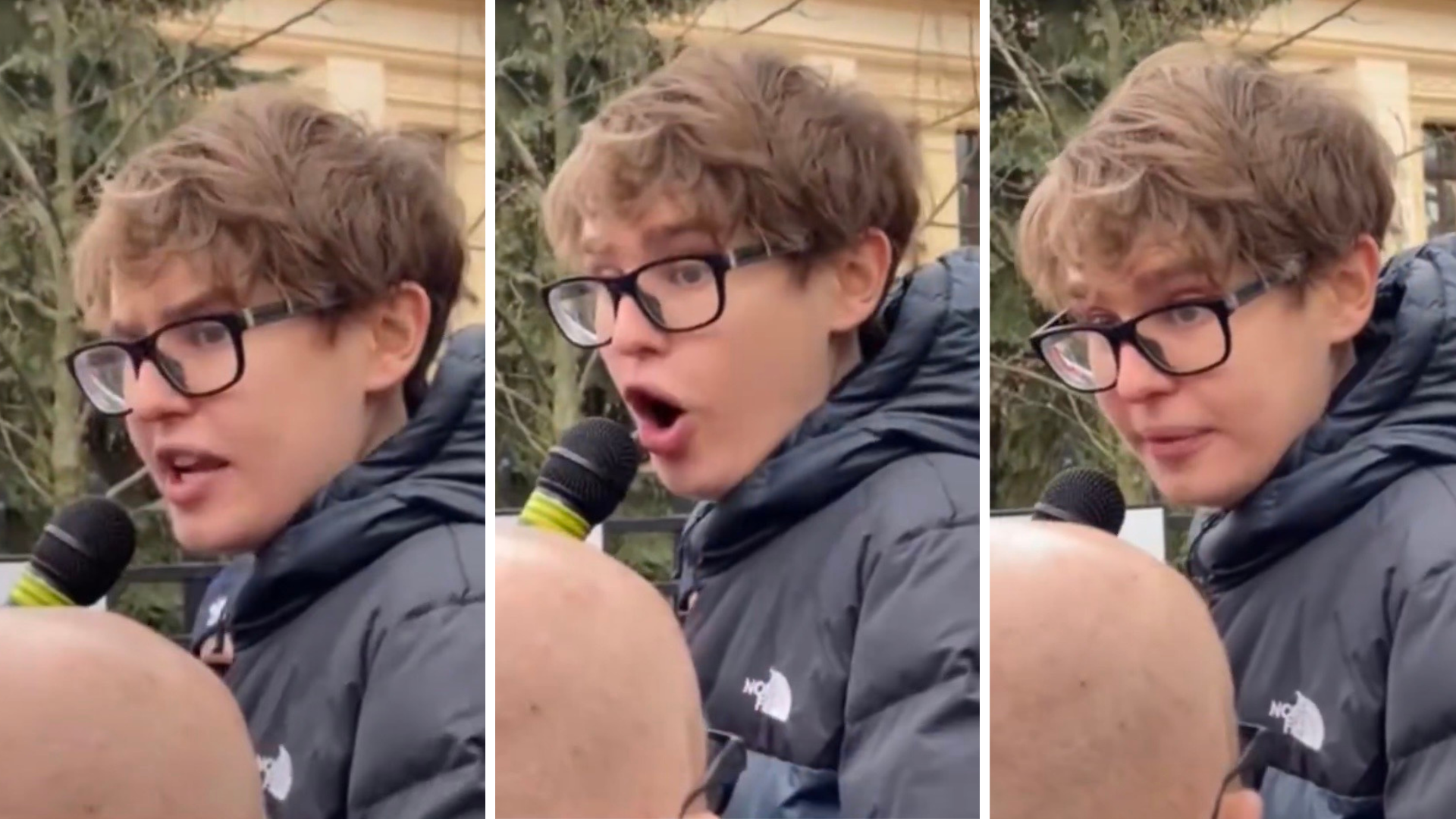 Co za sceny! Szafarowicz złapał za mikrofon i wydzierał się pod Trybunałem Konstytucyjnym.”Do więzienia!”