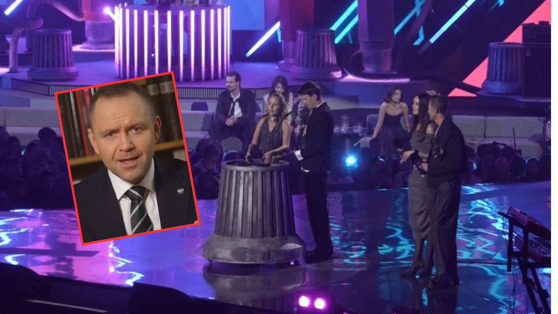 Trwała uroczysta gala w TVN, gdy nagle dziennikarz zakpił z Nawrockiego. „Pan się ogarnie”