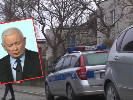 policja u Kaczyńskiego
