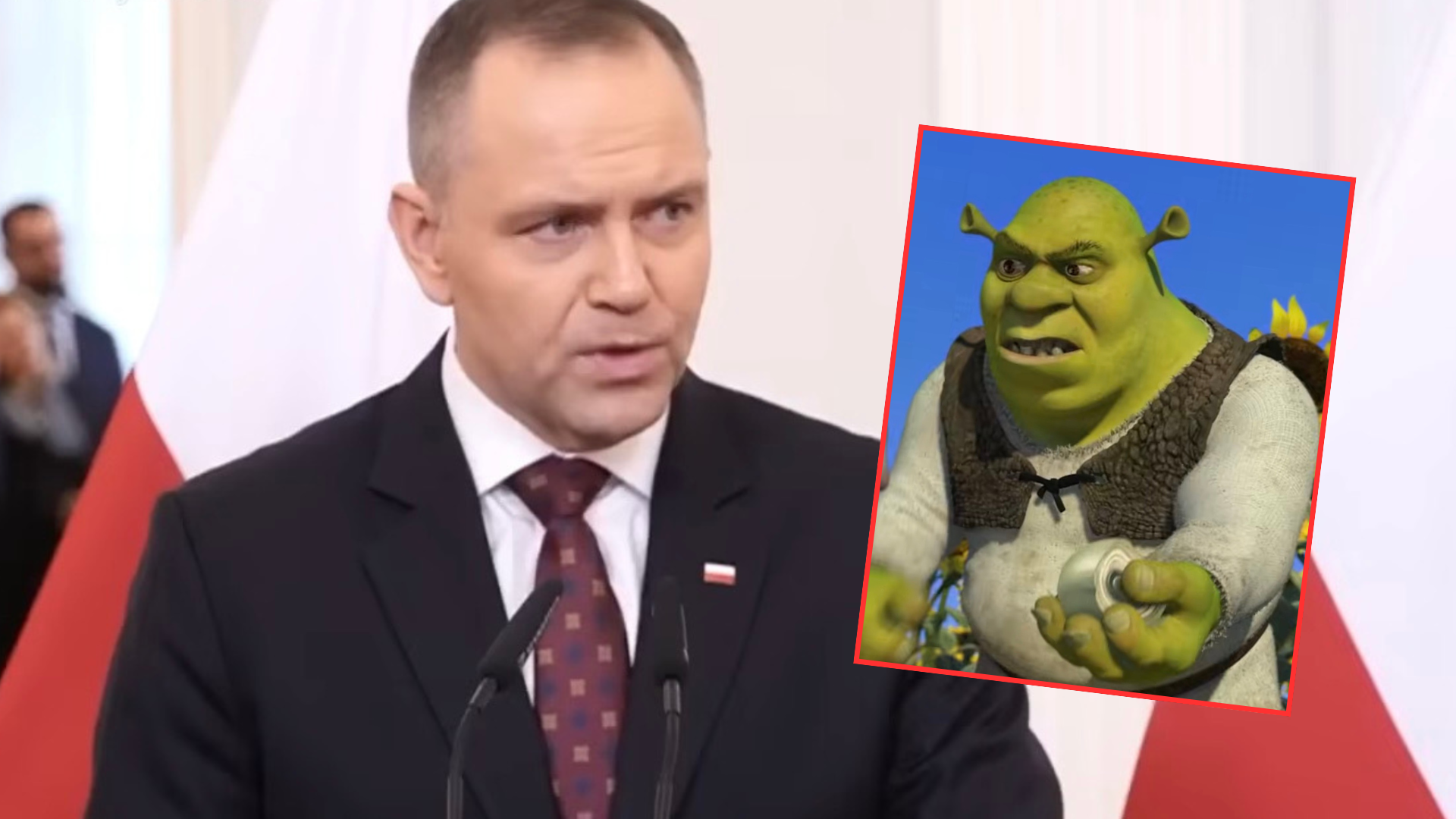 Porównał Nawrockiego do Shreka, usłyszał zarzuty