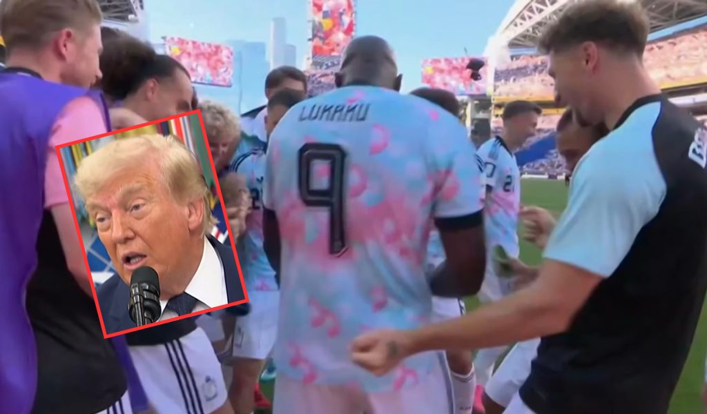 Lukaku Taniec Trump