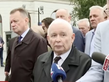 Kaczyński awantura na miesięcznicy 