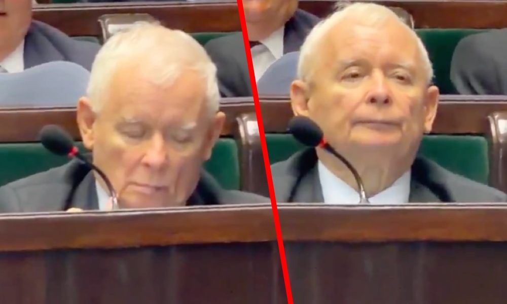 Kaczyński przysypia