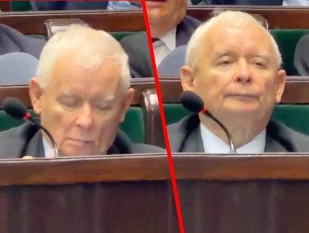Kaczyński przysypia 
