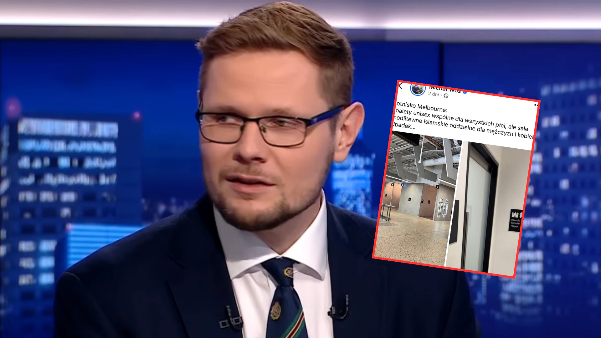 Poseł PiS pokazał zdjęcie toalety na lotnisku. I wpadł na kłamstwie. „Jesteś ślepy czy rżniesz głupa?”