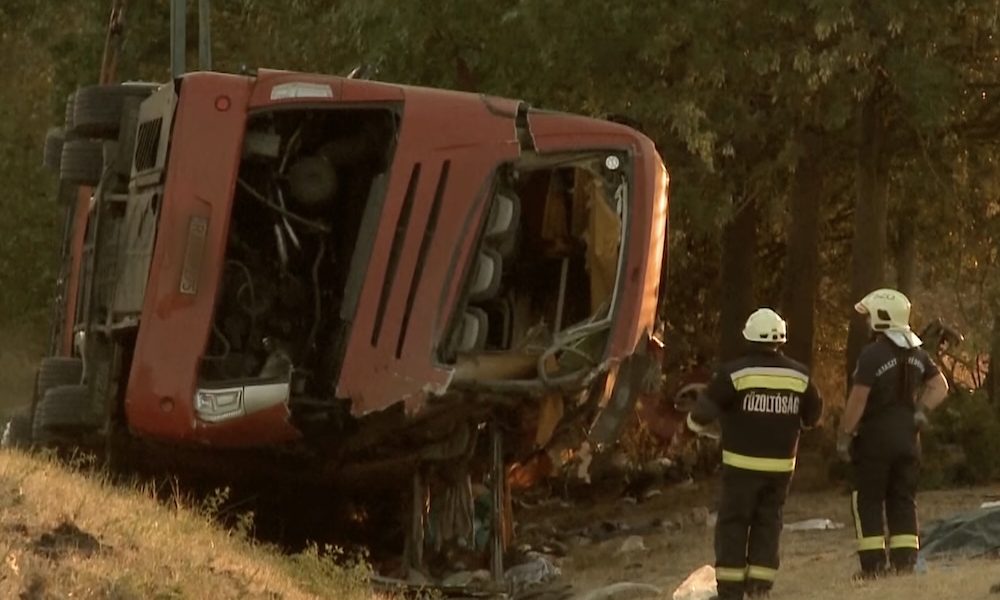 wypadek autokaru na Węgrzech